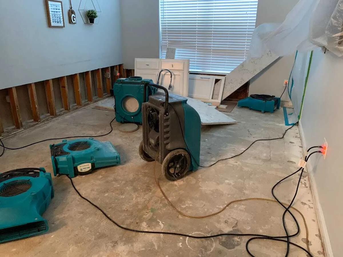 Dehumidifier in flood-cut room for Water Extraction & Removal in Shawano